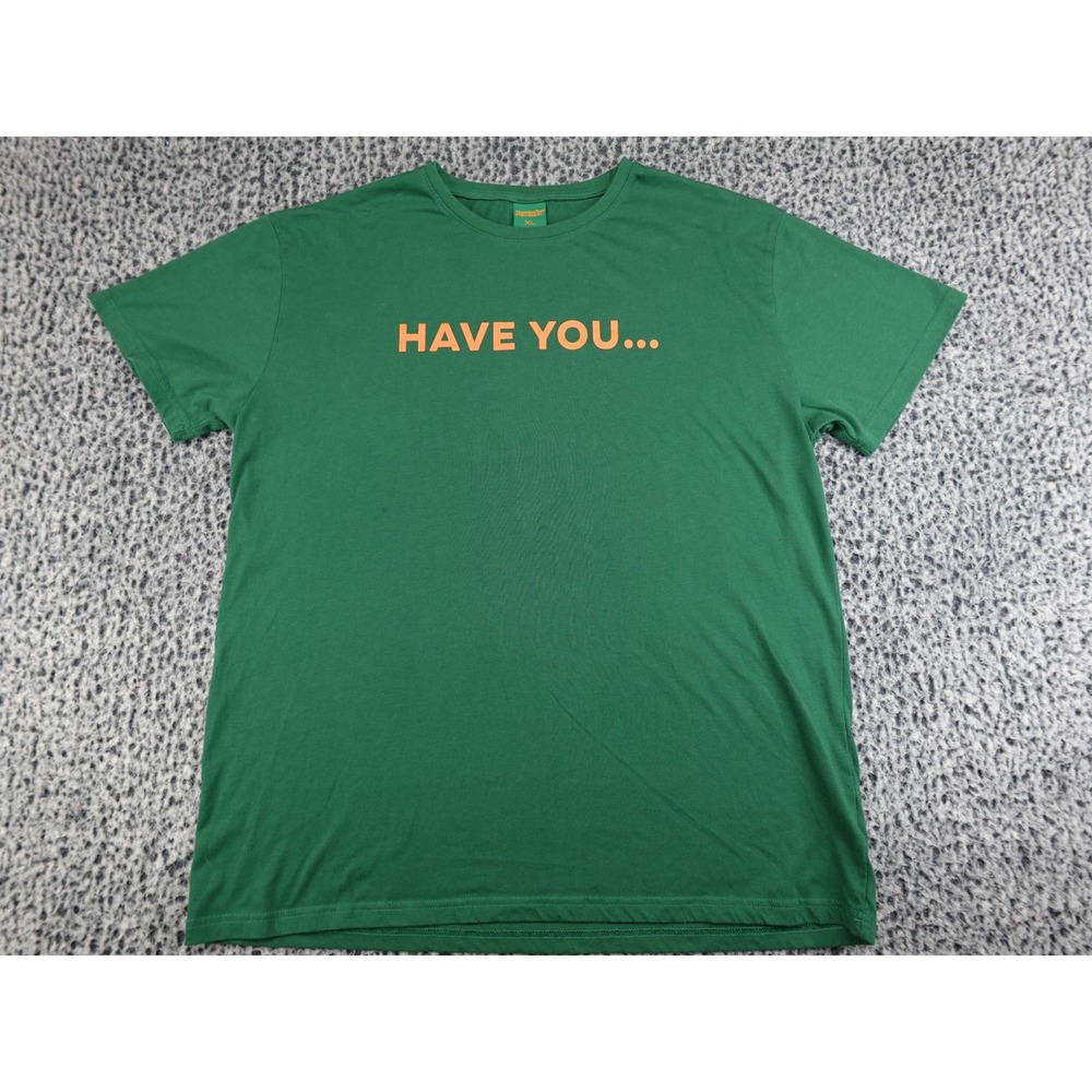 Jagermeister T-Shirt Mens XL Green Good Graphic Promo Short Sleeve Tee